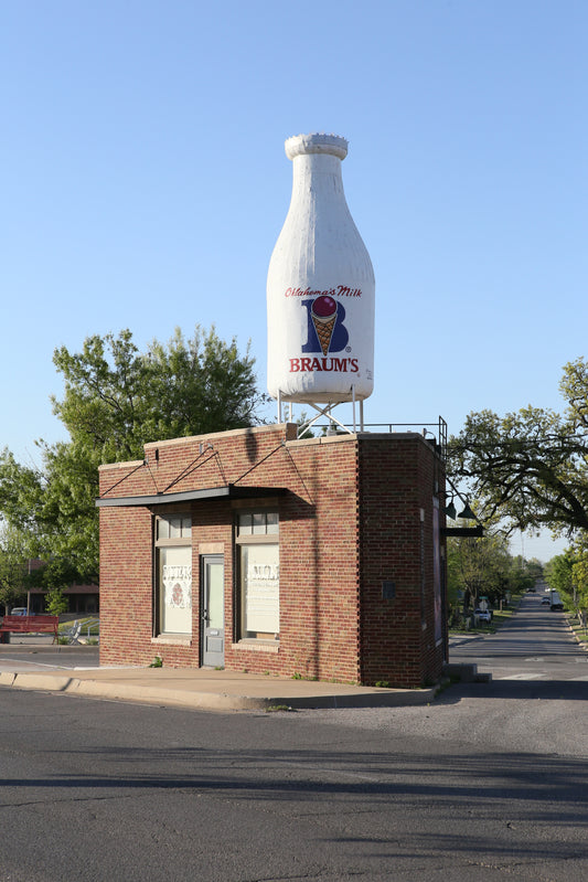 Milk Bottle Building, Oklahoma City, OK Route 66 photographic print