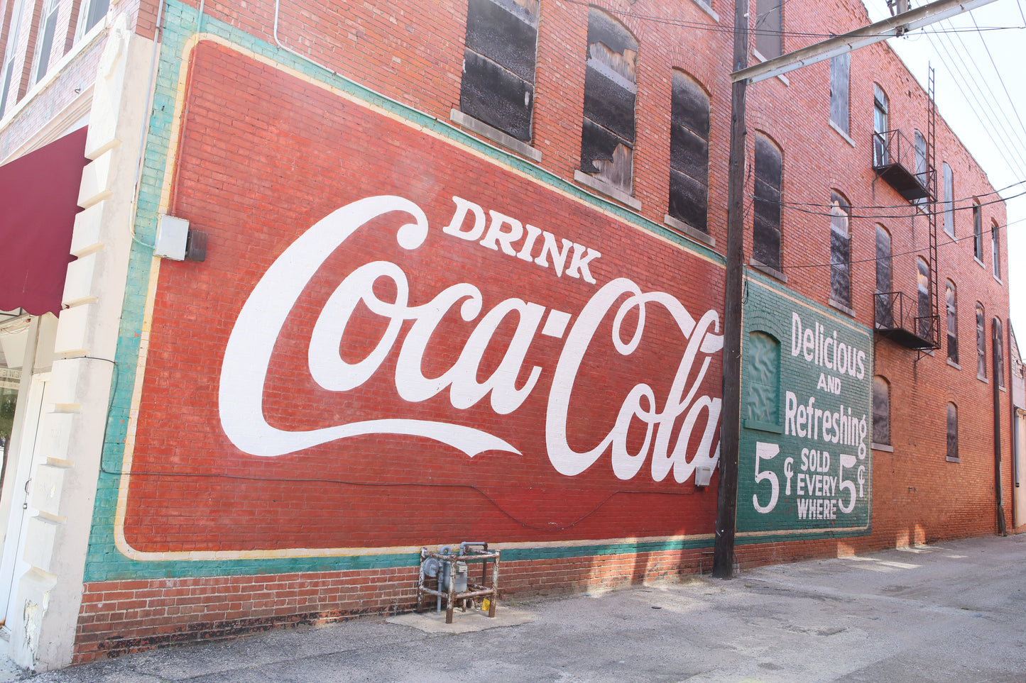 Coca-Cola vintage sign, Sapulpa, Oklahoma - Route 66 photographic print