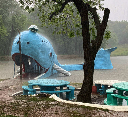 The Blue Whale of Catoosa, Catoosa, OK Route 66 photographic print