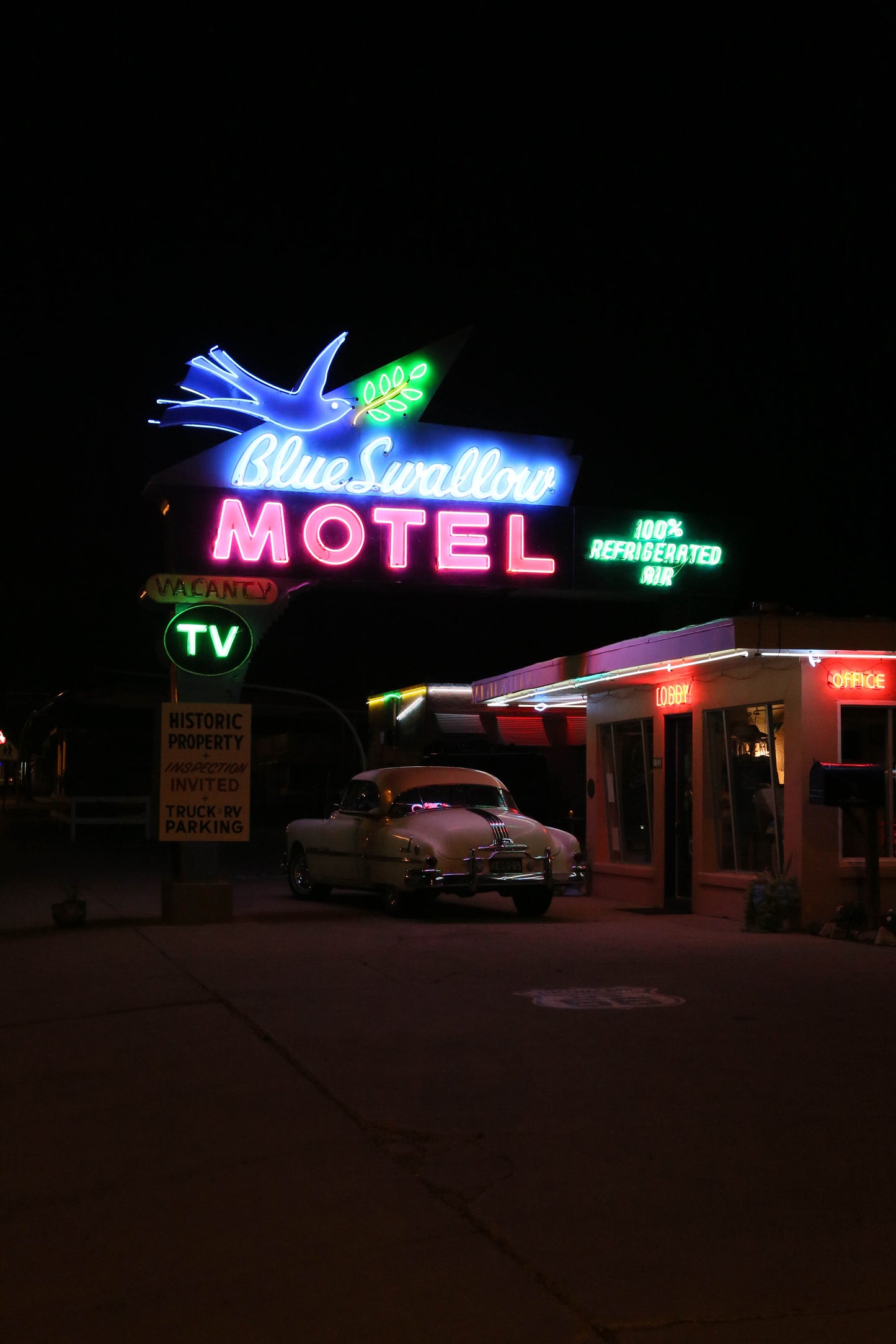 Blue Swallow, Tucumcari, New Mexico Route 66 photographic print