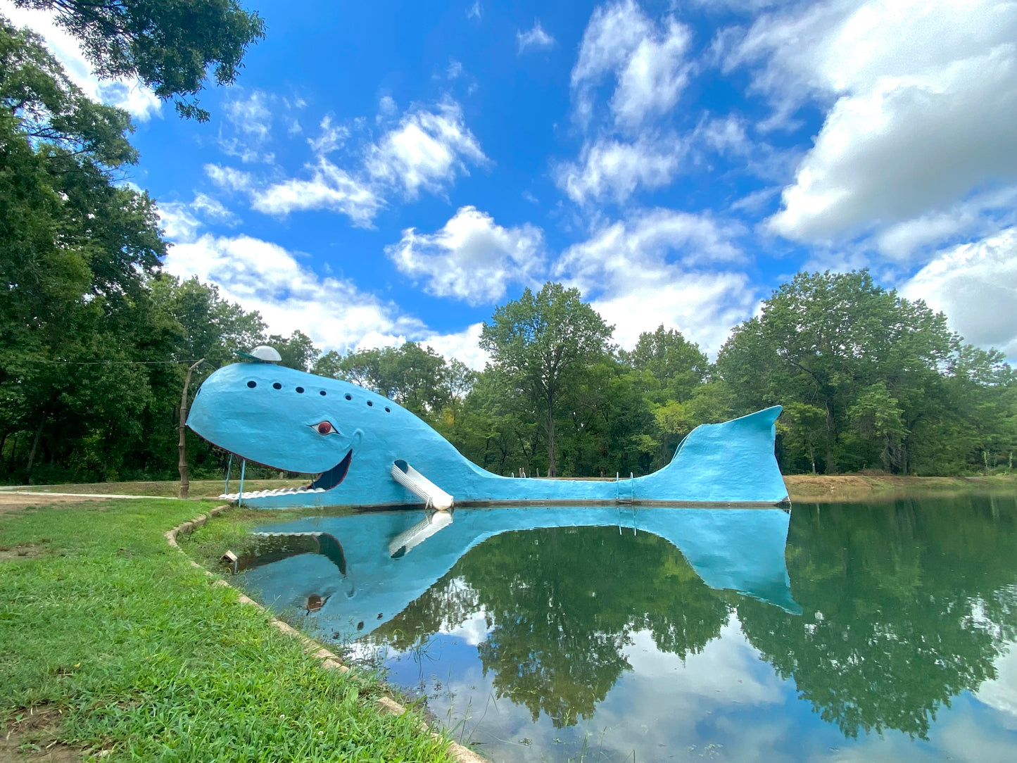 The Blue Whale of Catoosa, Oklahoma Route 66 photographic print